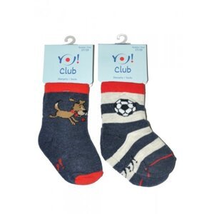 YO! Baby SKC A'6  S-L mix dětské ponožky 20-22 mix barev-chlapec