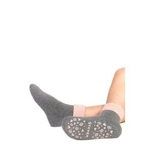 Steven Cotton Candy ABS art.155 Dětské ponožky 20-22 mořská-šedý melanž