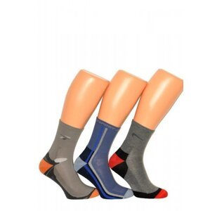 Terjax Półfrotte art.7094 sportovní ponožky 36-38 mix tmavých barev-mix vzorů