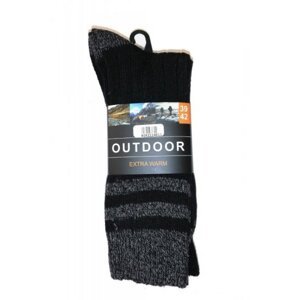 WiK Outdoor Extrawarm 21140 A'3 pánské ponožky 43-46 černá-grafitová