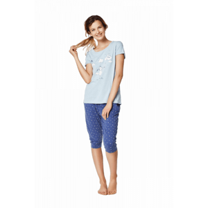 Henderson Ladies Rakel 35255-50X modré Dámské pyžamo L Modrá (50)
