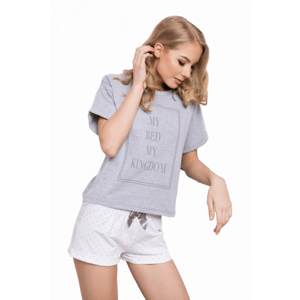 Aruelle Kingdom Short Dots & Grey Dámské pyžamo XL šedá