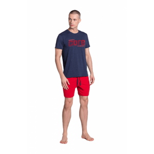 Henderson Oxford 38285-59X Pánské pyžamo L tmavě modrá-červená