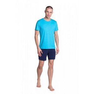 Henderson Leaf 38872 mořské Pánské pyžamo L modrá
