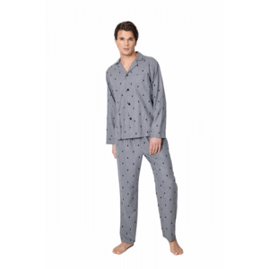 Aruelle Elis Long Pánské pyžamo M grey melange