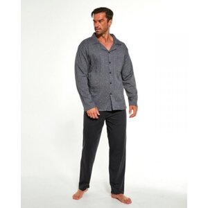 Cornette 114/49 387702 Pánské pyžamo plus size 4XL šedá