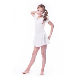 Gymnastický dres se sukní (B7) Shepa 152 bílá