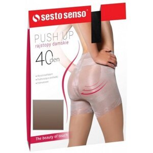 Sesto Senso Push Up 40 DEN Punčochové kalhoty 4 Daino(béžová)