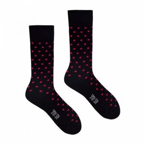 Spox Sox Red dots Ponožky 44-46 černo-červená