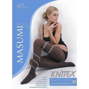 Knittex Masumi 40 den punčochové kalhoty 4-L Nero