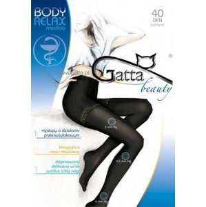 Gatta Body Relax Medica 40 den punčochové kalhoty 4-L nero/černá