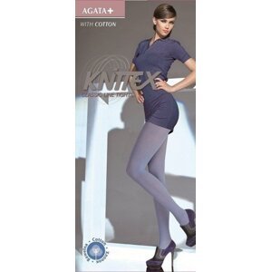 Knittex Agata Plus punčochové kalhoty 5-XL antracit