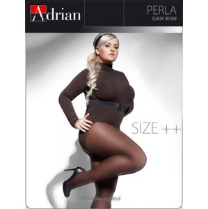 Adrian Perla Size++ 40 den 6XL punčochové kalhoty 6-XXL nero/černá