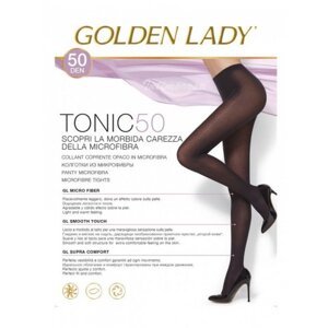 Golden Lady Tonic 50 den punčochové kalhoty 4-L marrone scuro/odstín hnědé