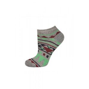 Soxo 67561 dámské kotníkové ponožky, se vzorem 35-40 šedá