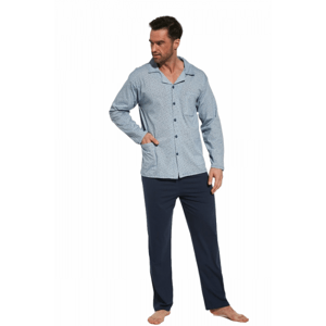 Cornette 114/55 244603 Pánské pyžamo plus size 5XL tmavě modrá