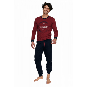 Henderson Bolt 40033-33X Pánské pyžamo XL červený melanž-černá
