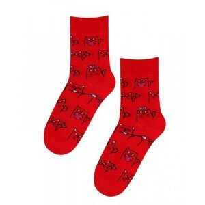 Wola Casual 242 červené Ponožky 42/44 červená
