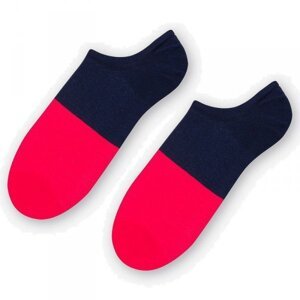 More 098 032 Two colours červené/tmavě modré Pánské kotníkové ponožky 44/46 Mix
