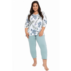 Taro Flavia 3018 Z24 Dámské pyžamo plus size XXL bílá