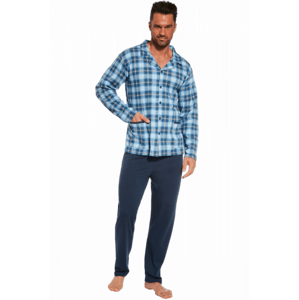 Cornette 114/63 Pánské pyžamo plus size 5XL modrá