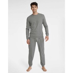 Henderson Universal 40951-90X šedý melanž Pánské pyžamo XL Šedá