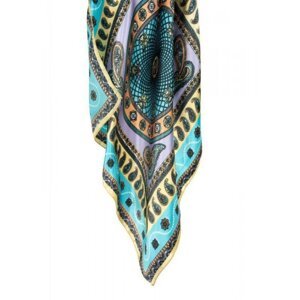 Art Of Polo 20954 Satin Oriental Šátek 50x50 cm turquoise