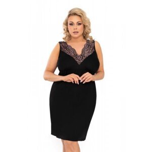 Donna Larisa plus size černá Noční košilka 52/6XL