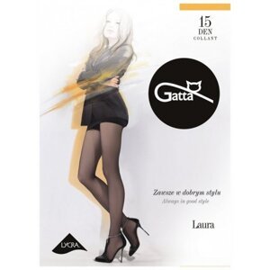 Gatta Laura 15 den 5-XL, 3-Max punčochové kalhoty 5-XL moka/odstín hnědé