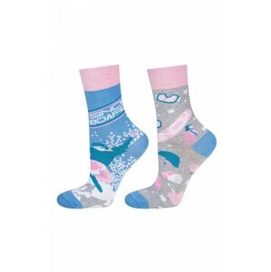 Soxo Good Stuff Dámské nepárové ponožky 35-40 růžová