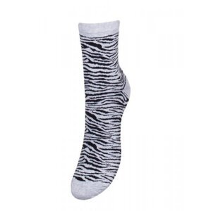 Milena Safari ponožky  37-41 světle šedá melanž