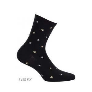 Wola Miyabi W84.142 dámské ponožky Univerzální red plum/lurex