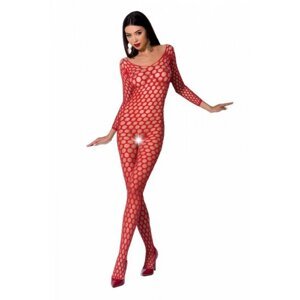 Passion BS077 červený Bodystocking One size červená