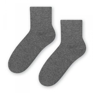 Steven 037 melanž tmavě šedé Dámské ponožky 35/37 Melanžová