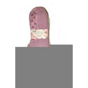 WiK 37417 Happy Kuschel Super Soft ABS A'2 Dámské ponožky 35-42 šedá-světle modrá