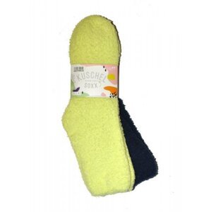 WiK 37408 Happy Kuschel Super Soft A'2 Dámské ponožky 35-42 limetka-fuchsie