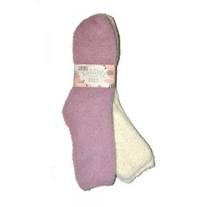 WiK 37402 Happy Kuschel Super Soft A'2 Dámské ponožky 35-42 vřesová-krémová