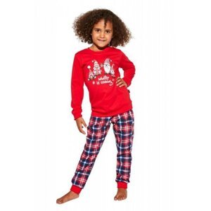 Cornette Gnomes 592/147 young  Dívčí pyžamo 134/140 červená