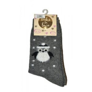 WiK 37723 Socks For Love Dámské ponožky 35-38 grafitová (tmavě šedá)