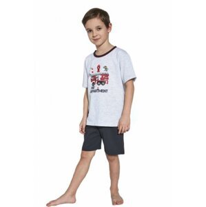Cornette Kids Boy 473/88 Fire Chlapecké pyžamo 110-116 melanž