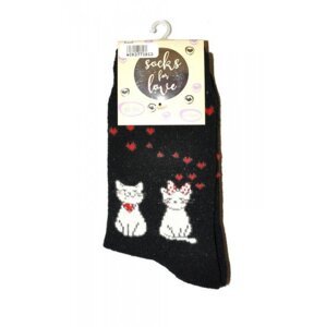 WiK 37718 Socks For Love Dámské ponožky 35-38 světle šedá melanž