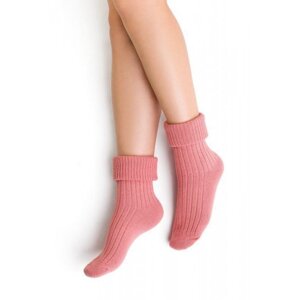 Steven 067 růžové Ponožky na spaní 38/40 růžová