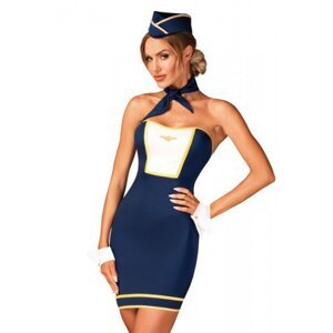 Obsessive Stewardess uniform Kostým 4-dílný XS/S Mix