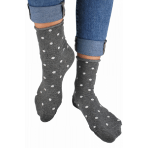 Noviti SB015 netlakové puntíky Lurex Dámské ponožky 39-42 tmavě modrá/lurex