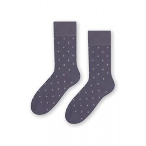 Steven 056 209 vzor šedé Pánské ponožky 45/47 šedá
