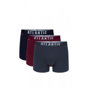 Atlantic 011/01 3-pak gra/cab/grf Pánské boxerky S Mix