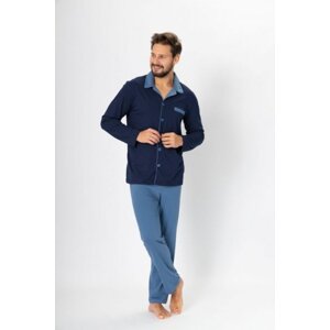 M-Max Norbert 670 tmavě modré-Jeans Pánské pyžamo XXL Tmavě modro-Jeans