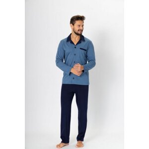 M-Max Norbert 670 Jeans-tmavě modré Pánské pyžamo XXL jeans-tmavě modrá