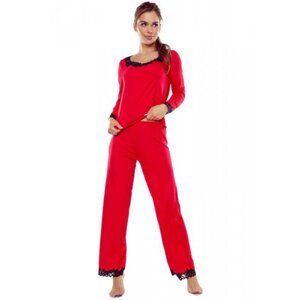 Eldar Arleta červeno-černé Dámské pyžamo S červená