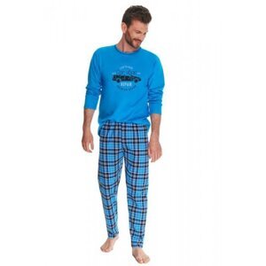 Taro Mario 2656 modré Pánské pyžamo XL modrá